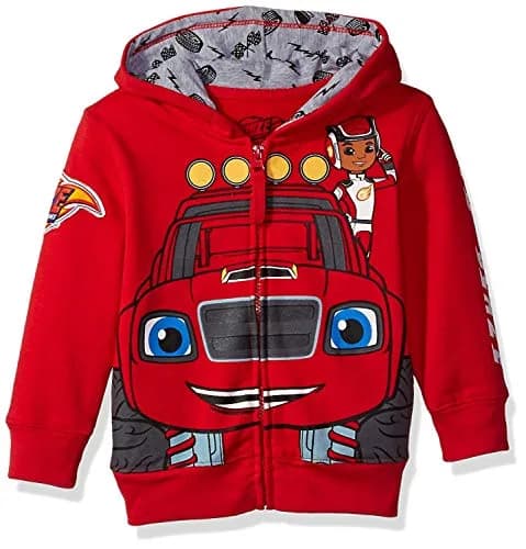 Nickelodeon Boys Blaze and the Monster Machines Lets Blaze Hoodie Red 2T | Officially Licensed Cartoon Sweatshirt thumbnail 1