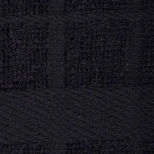 DII Basic Terry Collection Solid Windowpane Dishcloth Set, 12x12 in Black, 6 Piece | Absorbent Cotton Kitchen Essentials thumbnail 3