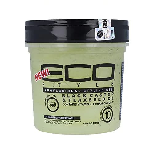 Eco Style Black Castor & Flaxseed Oil Styling Gel 473ml (16 Oz) | Superior Hold & Shine thumbnail 1