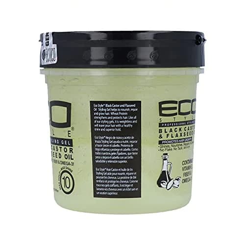 Eco Style Black Castor & Flaxseed Oil Styling Gel 473ml (16 Oz) | Superior Hold & Shine thumbnail 2