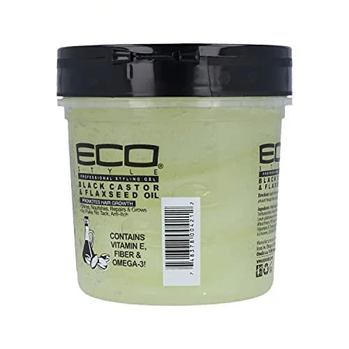 Eco Style Black Castor & Flaxseed Oil Styling Gel 473ml (16 Oz) | Superior Hold & Shine thumbnail 3