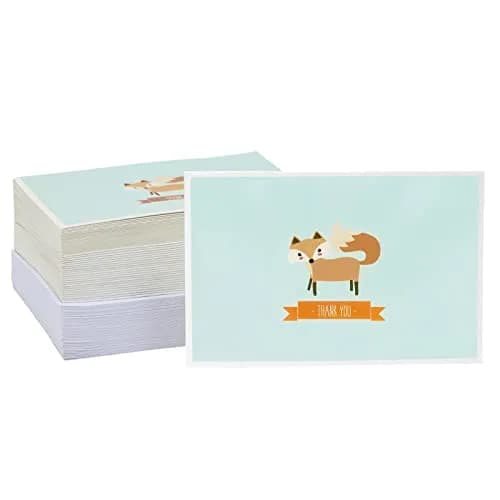 Best Paper Greetings 48 Pack Cute Forest Animal Thank You Cards | Whimsical Woodland Designs for All Occasions thumbnail 7