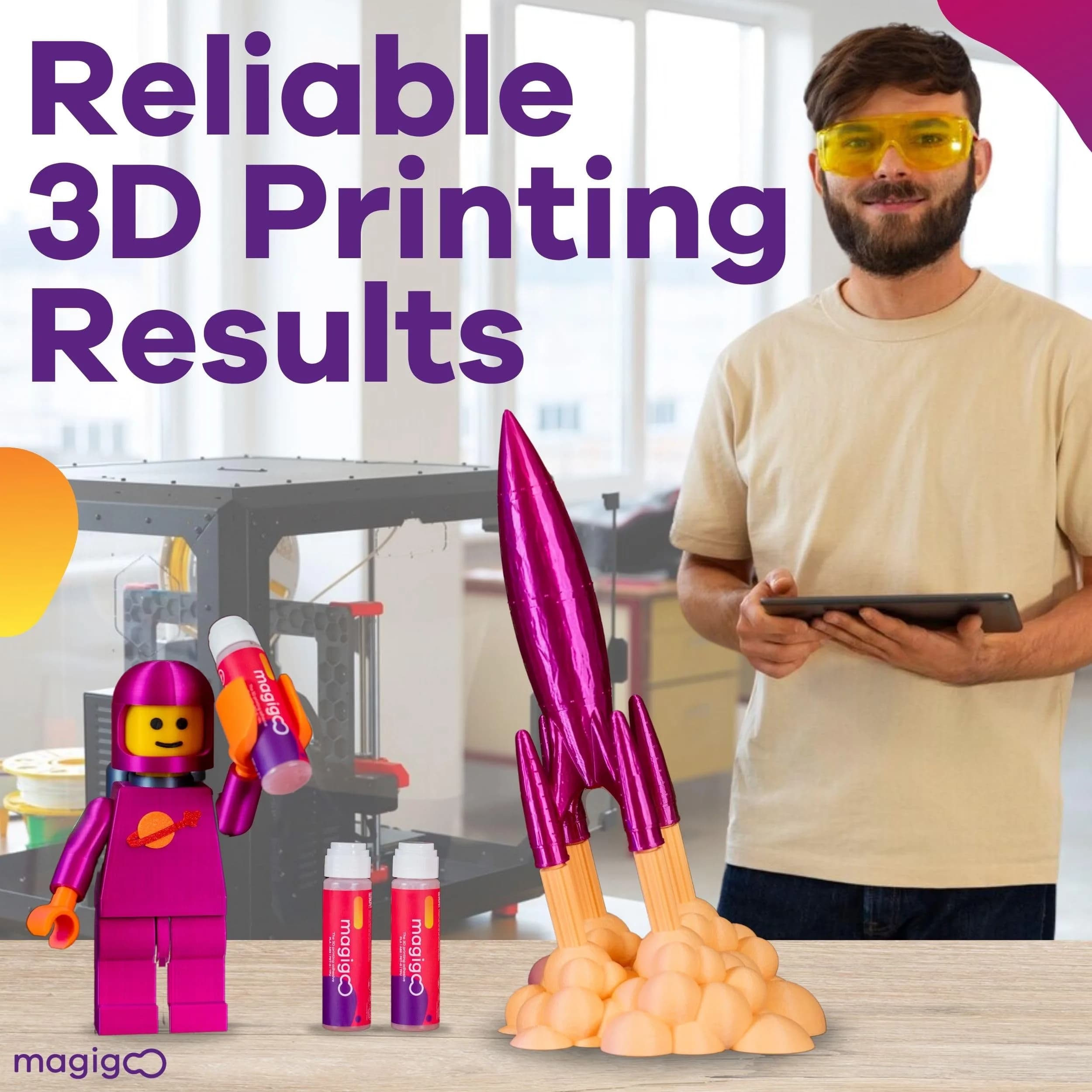 Magigoo MO2016 All-in-One 3D Printer Adhesive Glue 50ml (1.69 Fl Oz) | Bonds PLA, ABS, PETG, TPU on Glass, PEI, Buildtak - view 7