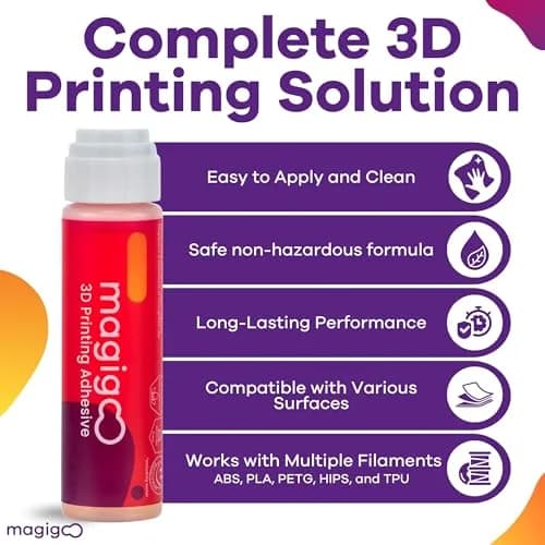 Magigoo MO2016 All-in-One 3D Printer Adhesive Glue 50ml (1.69 Fl Oz) | Bonds PLA, ABS, PETG, TPU on Glass, PEI, Buildtak thumbnail 2