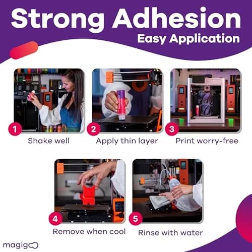 Magigoo MO2016 All-in-One 3D Printer Adhesive Glue 50ml (1.69 Fl Oz) | Bonds PLA, ABS, PETG, TPU on Glass, PEI, Buildtak thumbnail 3