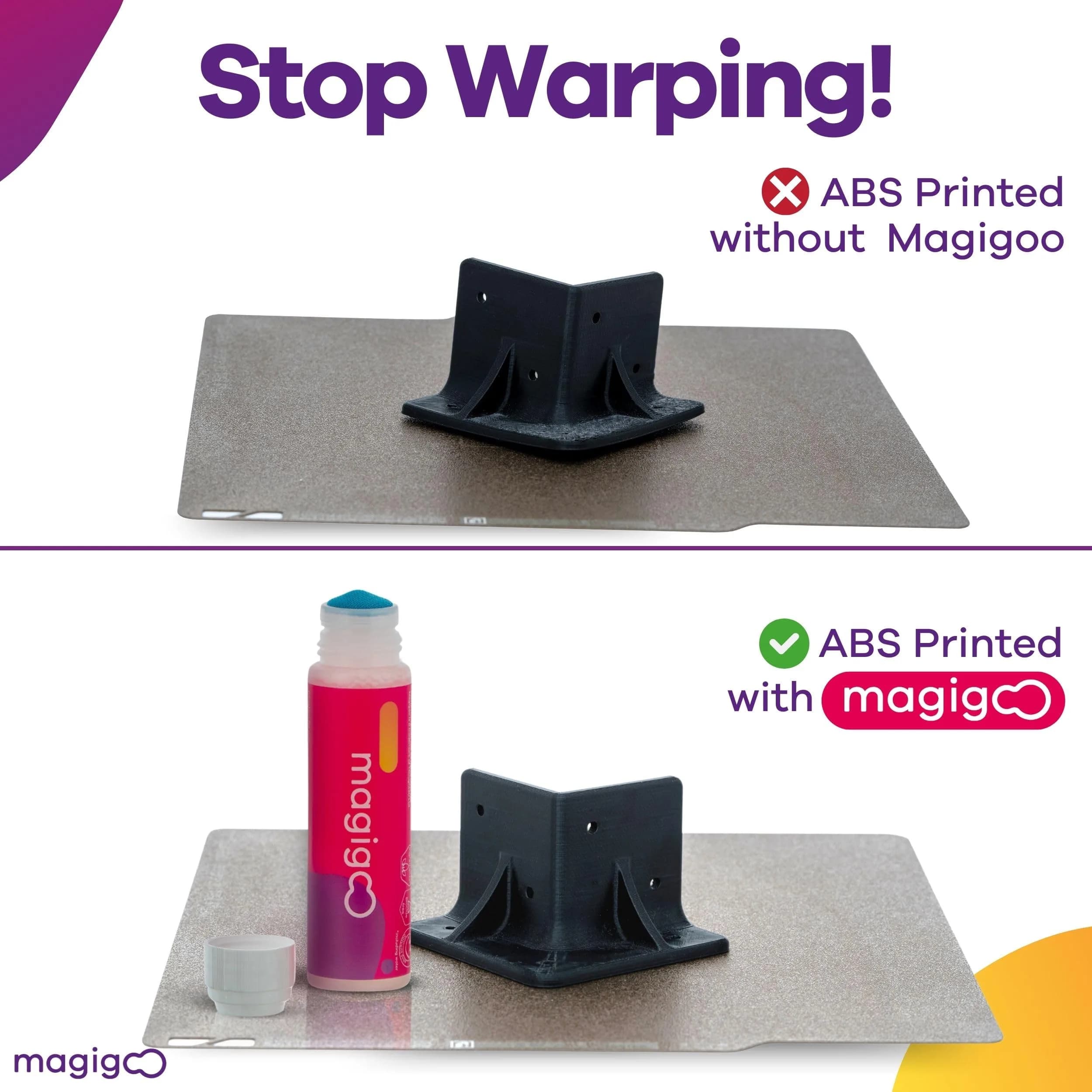 Magigoo MO2016 All-in-One 3D Printer Adhesive Glue 50ml (1.69 Fl Oz) | Bonds PLA, ABS, PETG, TPU on Glass, PEI, Buildtak - view 4