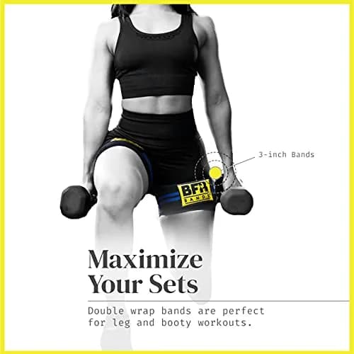 BFR BANDS Blood Flow Restriction Bands 2 Pack for Legs & Glutes, 3-Inch Wide TPE Straps | Increase Muscle Mass with Low Loads thumbnail 8