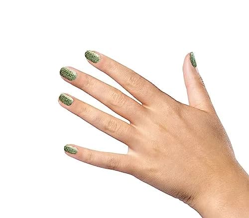 duri Nail Polish, 596 Indulge My Whim, Green Tinsle Sparkle Lacquer, Glitter Flake Topper, 13ml (0.45 Fl Oz) | Chip Resistant Finish thumbnail 2