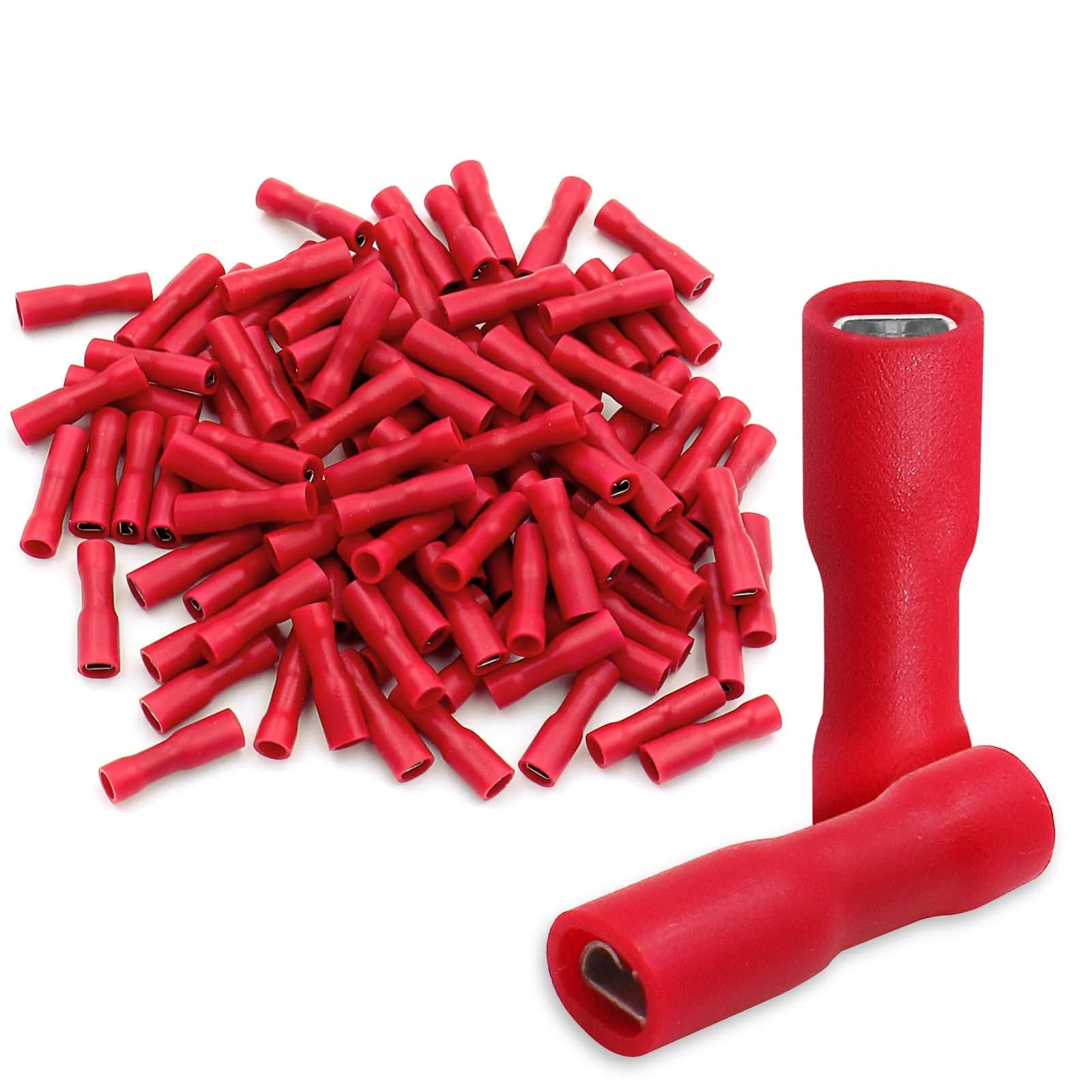 Baomain Fully Insulated Female Spade Terminals 22-16 AWG | Secure & Durable Electrical Connectors - main product image
