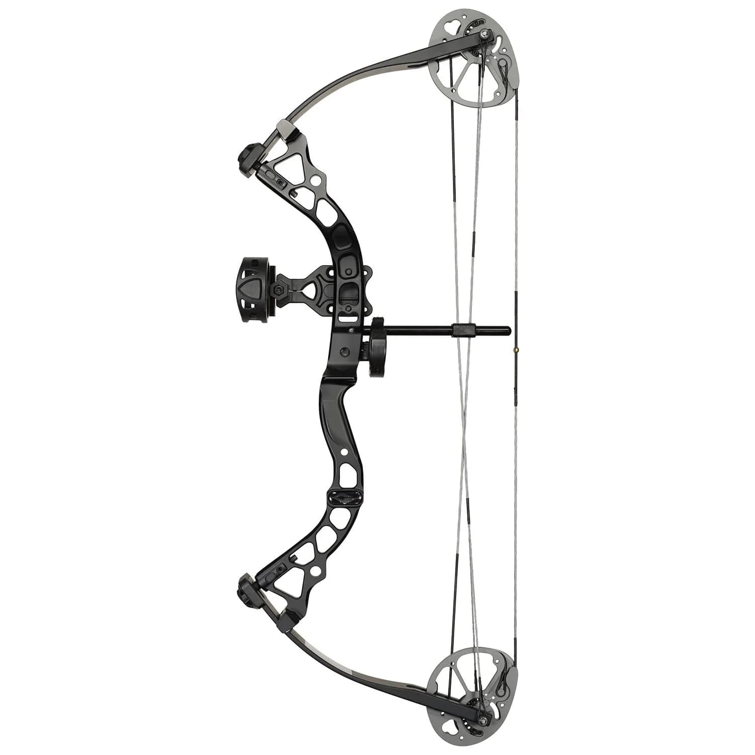 Diamond Archery Youth Atomic Bow Fully Adjustable 12"-24" | 6-29 LBS Draw, 191 FPS, Right Hand, Black