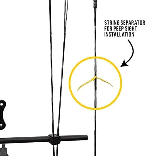 Diamond Archery Youth Atomic Bow Fully Adjustable 12"-24" | 6-29 LBS Draw, 191 FPS, Right Hand, Black thumbnail 7