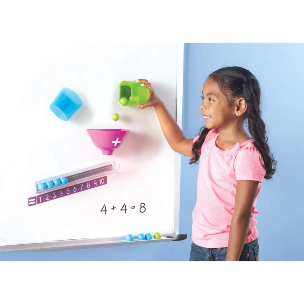 Learning Resources Magnetic Addition Machine Set | Educational Math Toy for Kids Ages 4+ - view 2