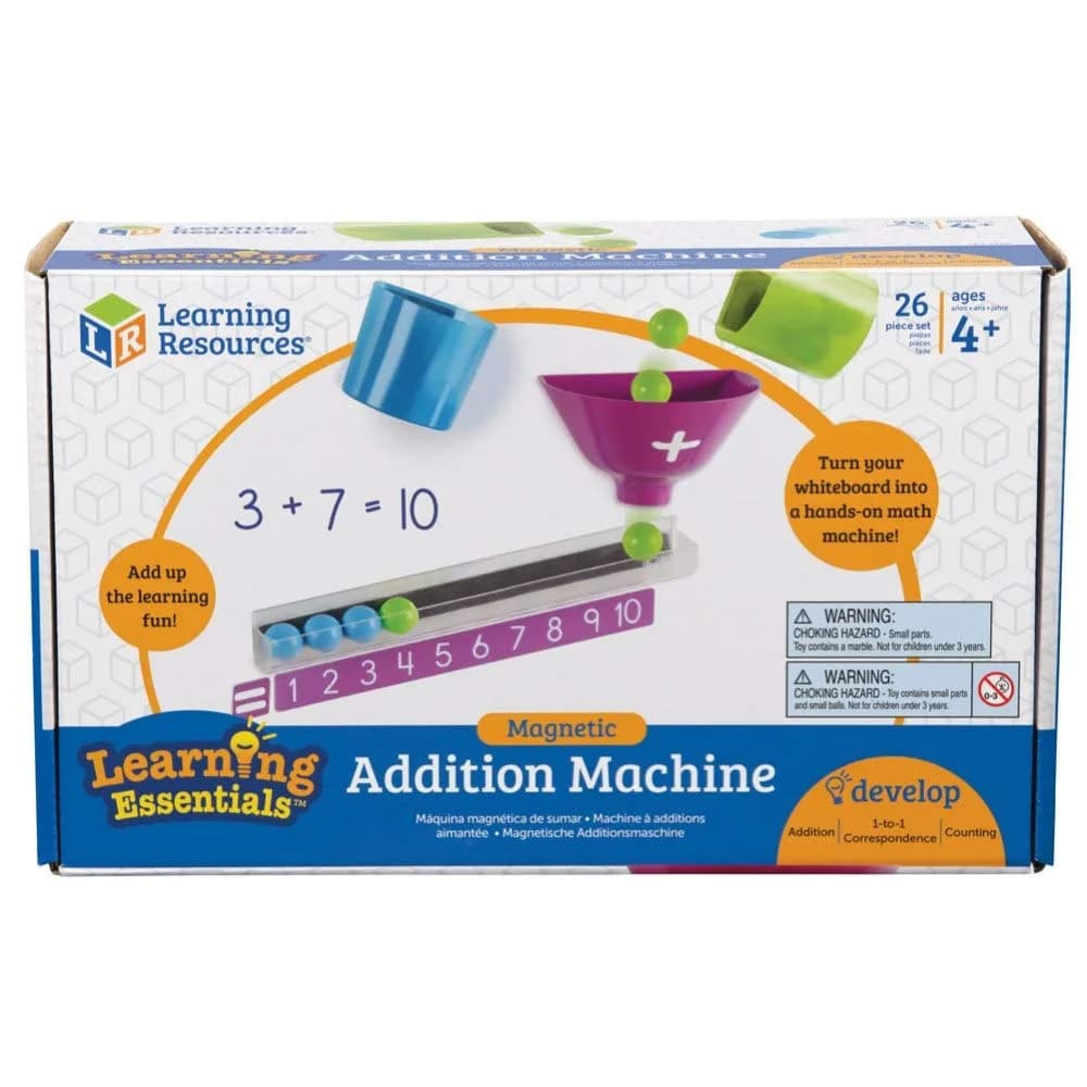 Learning Resources Magnetic Addition Machine Set | Educational Math Toy for Kids Ages 4+ - view 3