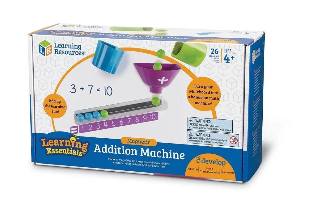 Learning Resources Magnetic Addition Machine Set | Educational Math Toy for Kids Ages 4+ - view 4
