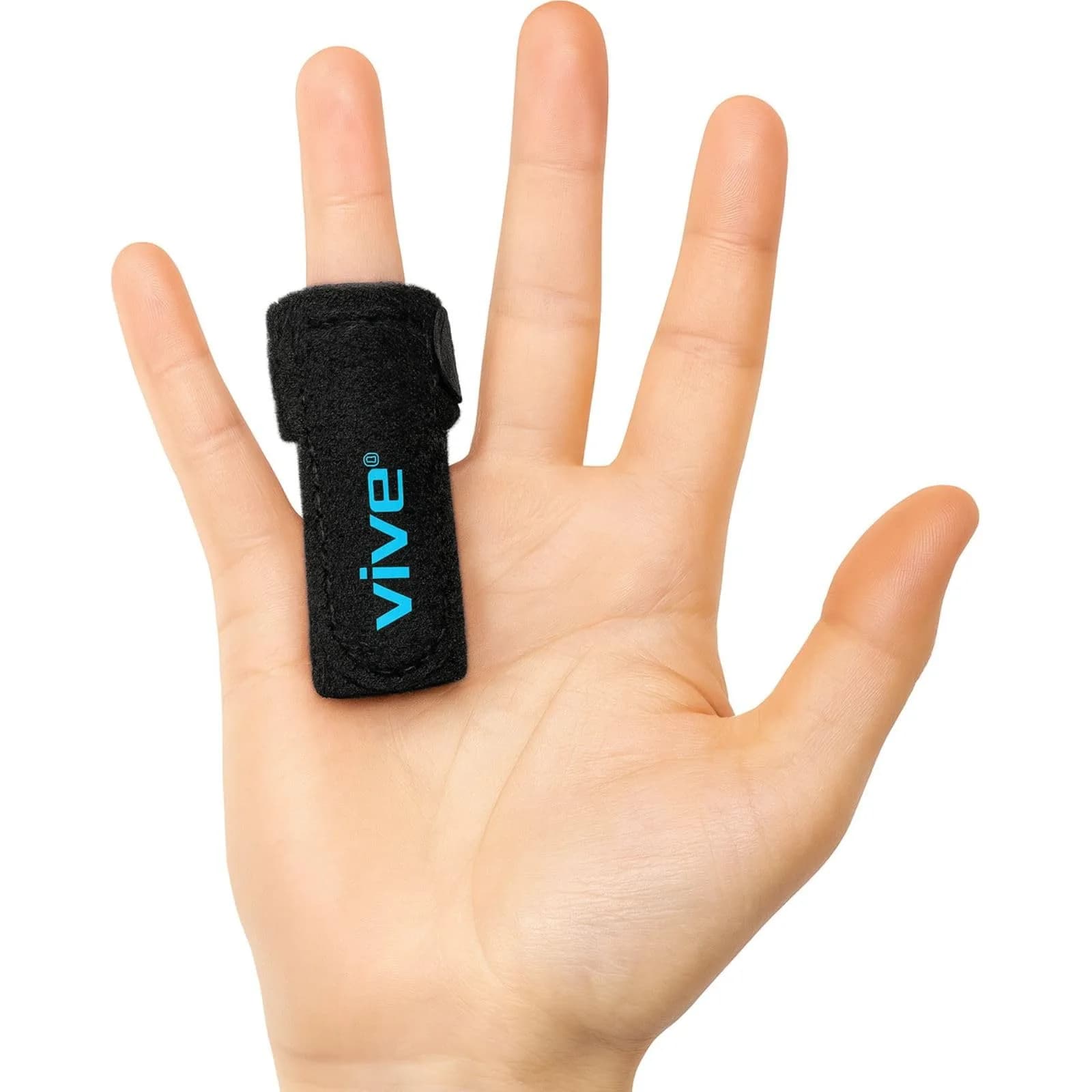 Vive Trigger Finger Splint - Black, One Size Fits All | Stabilizes Finger for Pain Relief - main product image
