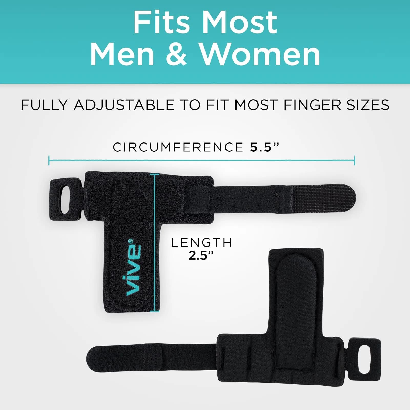 Vive Trigger Finger Splint - Black, One Size Fits All | Stabilizes Finger for Pain Relief - view 7