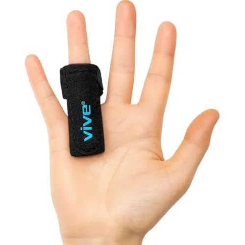 Vive Trigger Finger Splint - Black, One Size Fits All | Stabilizes Finger for Pain Relief thumbnail 1