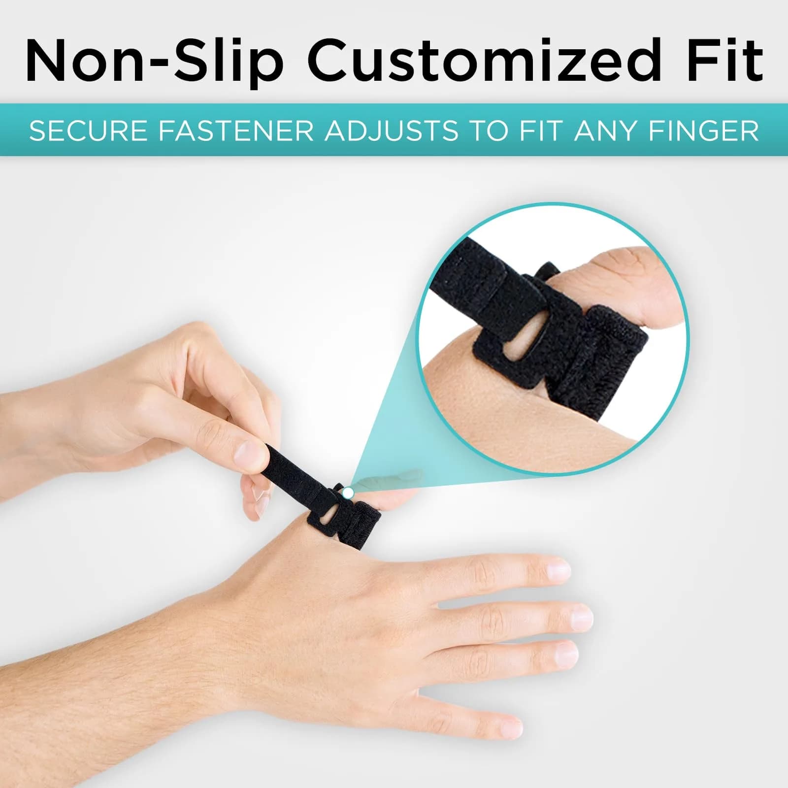 Vive Trigger Finger Splint - Black, One Size Fits All | Stabilizes Finger for Pain Relief - view 8