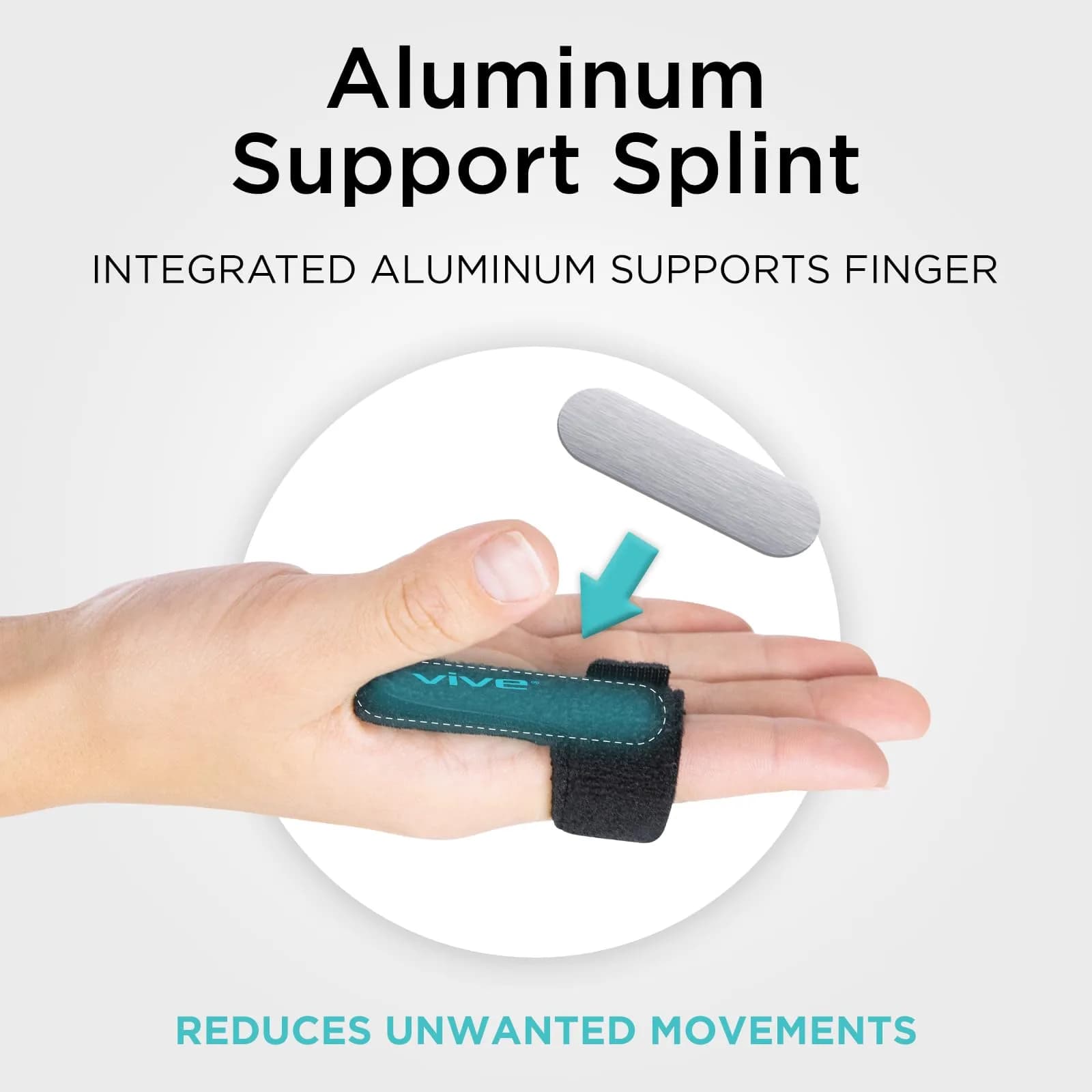 Vive Trigger Finger Splint - Black, One Size Fits All | Stabilizes Finger for Pain Relief - view 3