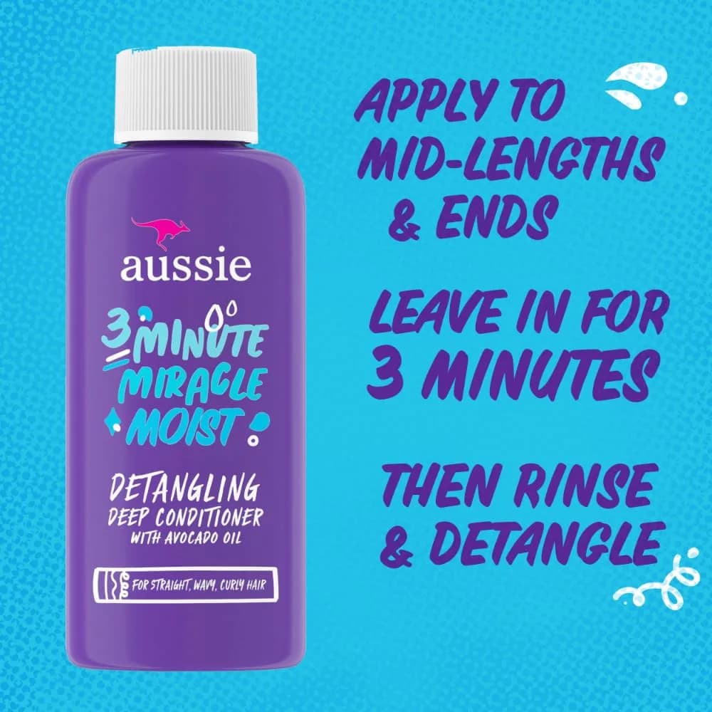 Aussie 3 Minute Miracle Moist Deep Conditioning Treatment 1.7 fl oz (50.3 ml) | Hydrates Dry Hair - view 3