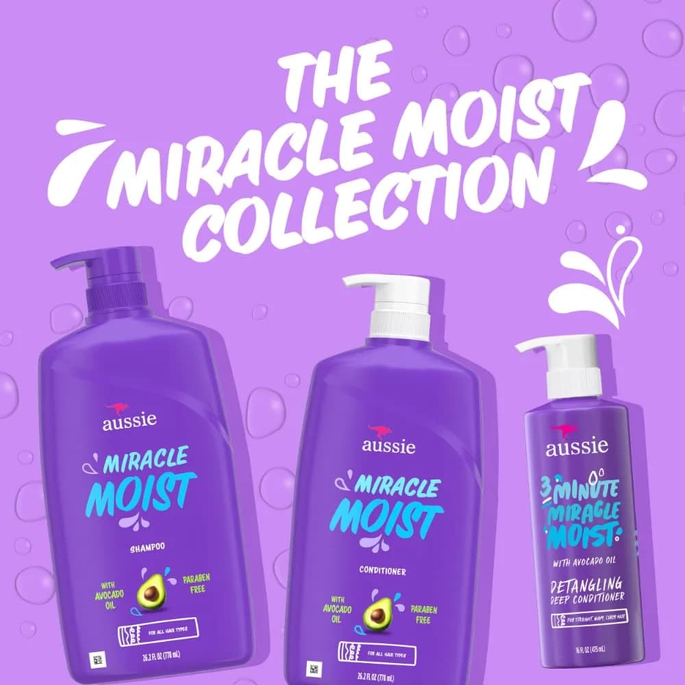 Aussie 3 Minute Miracle Moist Deep Conditioning Treatment 1.7 fl oz (50.3 ml) | Hydrates Dry Hair - view 4
