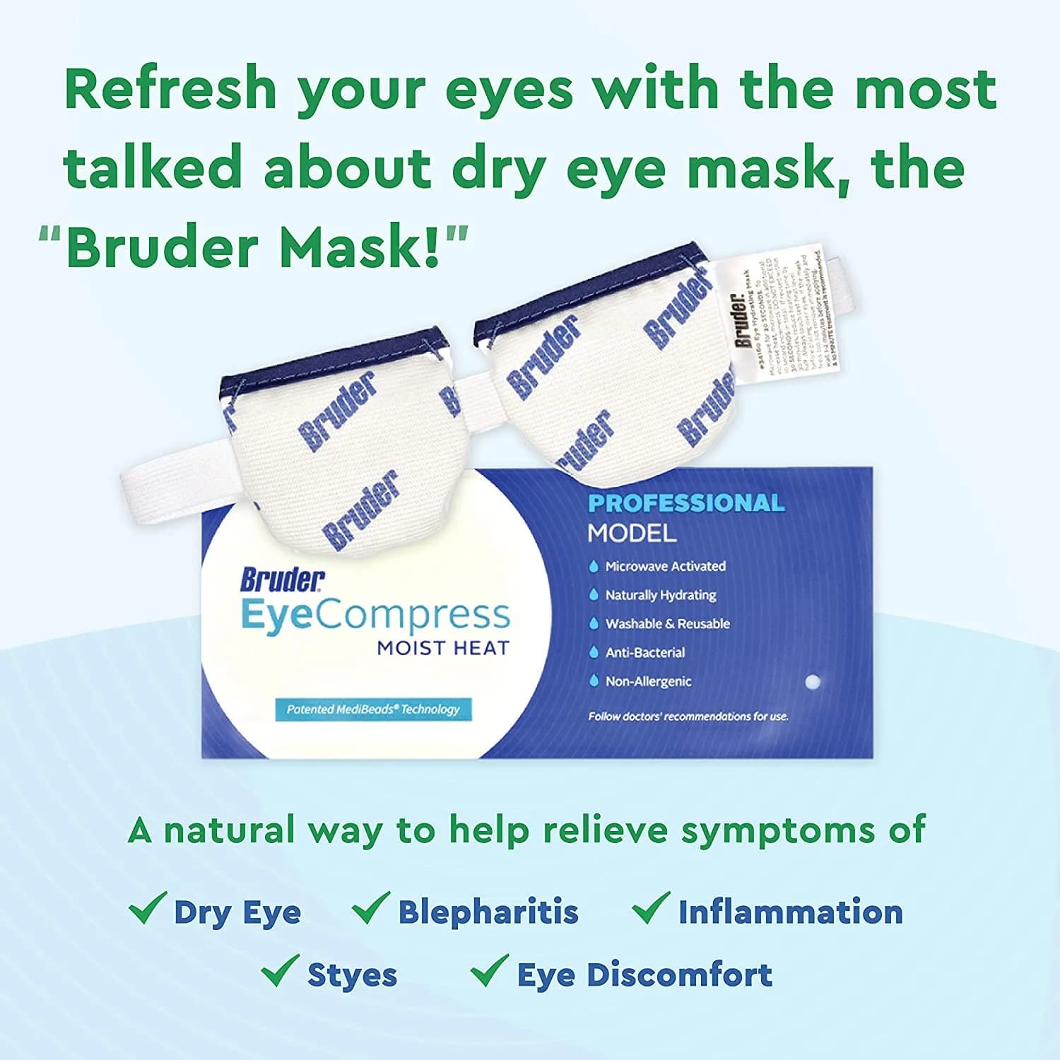 Bruder Moist Heat Eye Compress | 1 Unit (Pack of 1) | Doctor-Recommended for Dry Eye Relief - view 5