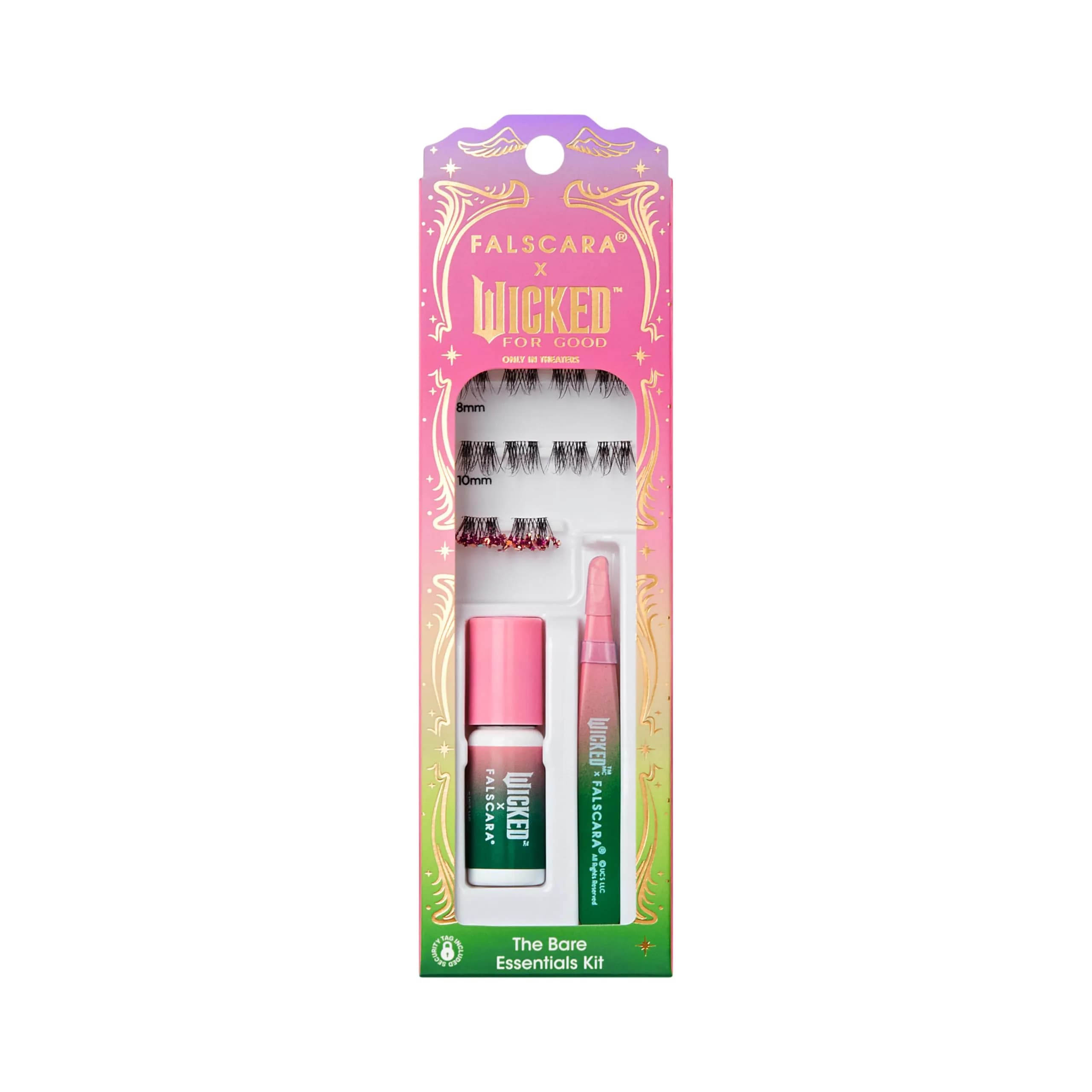 FALSCARA WICKED: FOR GOOD False Eyelashes 8-10mm | Natural Volume with Purple Glitter