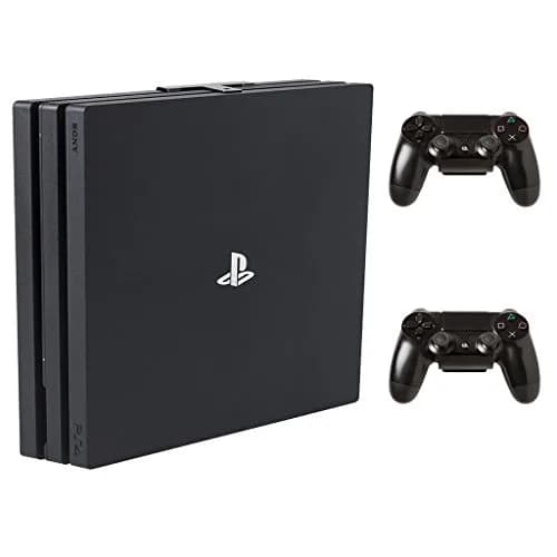 HIDEit Mounts PS4 Pro Wall Mount Bundle | Steel Wall Mount for PS4 Pro & Controllers, VESA & Under-Desk Compatible, Heavy-Duty Steel, Black thumbnail 1