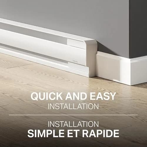 Stelpro B0502W B Series Baseboard Heater 500W 240V | Modern, Durable Wall-Mounted Heating for Living Room thumbnail 7