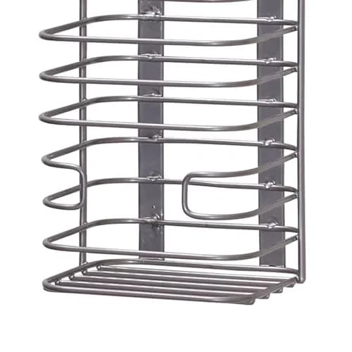Household Essentials Satin Nickel Steel Door Basket | Elegant, Durable Steel Storage for Kitchen & Bathroom thumbnail 3