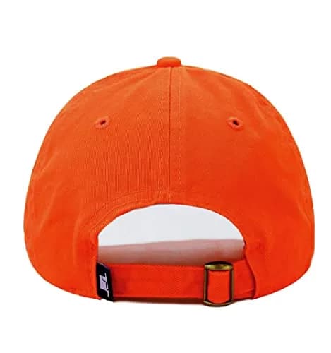 The Hat Depot Kids Washed Low Profile Cotton Baseball Cap | Orange, 2-5 Years thumbnail 4