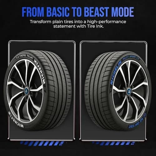 Tire Ink Blue Marking Pen | Waterproof Permanent Paint for Car Wheels, 0.3mm Fine Tip thumbnail 5