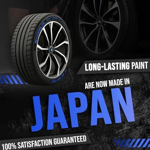 Tire Ink Blue Marking Pen | Waterproof Permanent Paint for Car Wheels, 0.3mm Fine Tip thumbnail 3