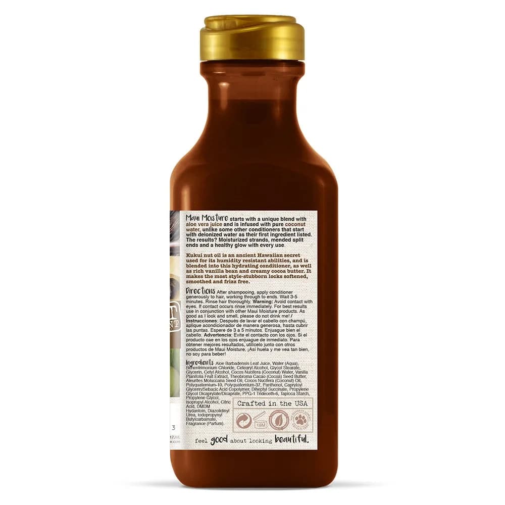 Maui Moisture Smooth & Repair + Vanilla Bean Conditioner 384ml (13 Fl Oz) | Hydrates Curly Hair - view 2