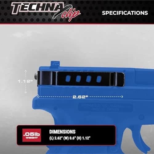 Techna Clip XDBA Conceal Carry Gun Belt Clip Black Carbon Fiber Belt Mount for SA XD Ambidextrous | Low-Profile Concealed Carry thumbnail 6