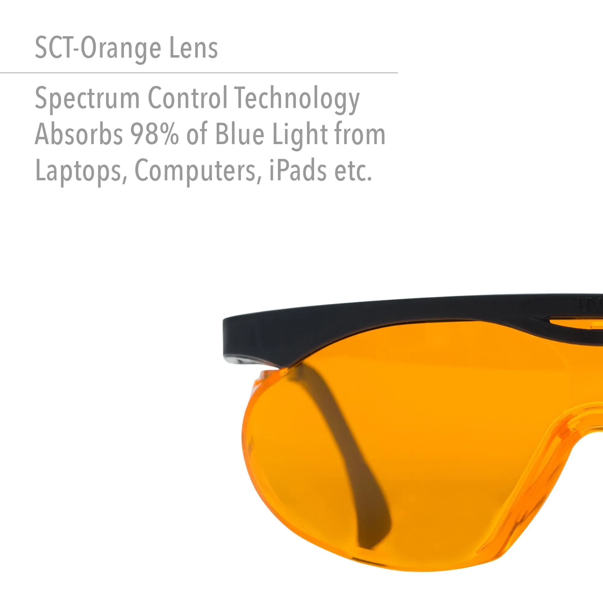 Uvex Skyper Blue Light Blocking Computer Glasses with SCT-Orange Lens, 3-Pack | Protects Eyes from Digital Strain - view 2