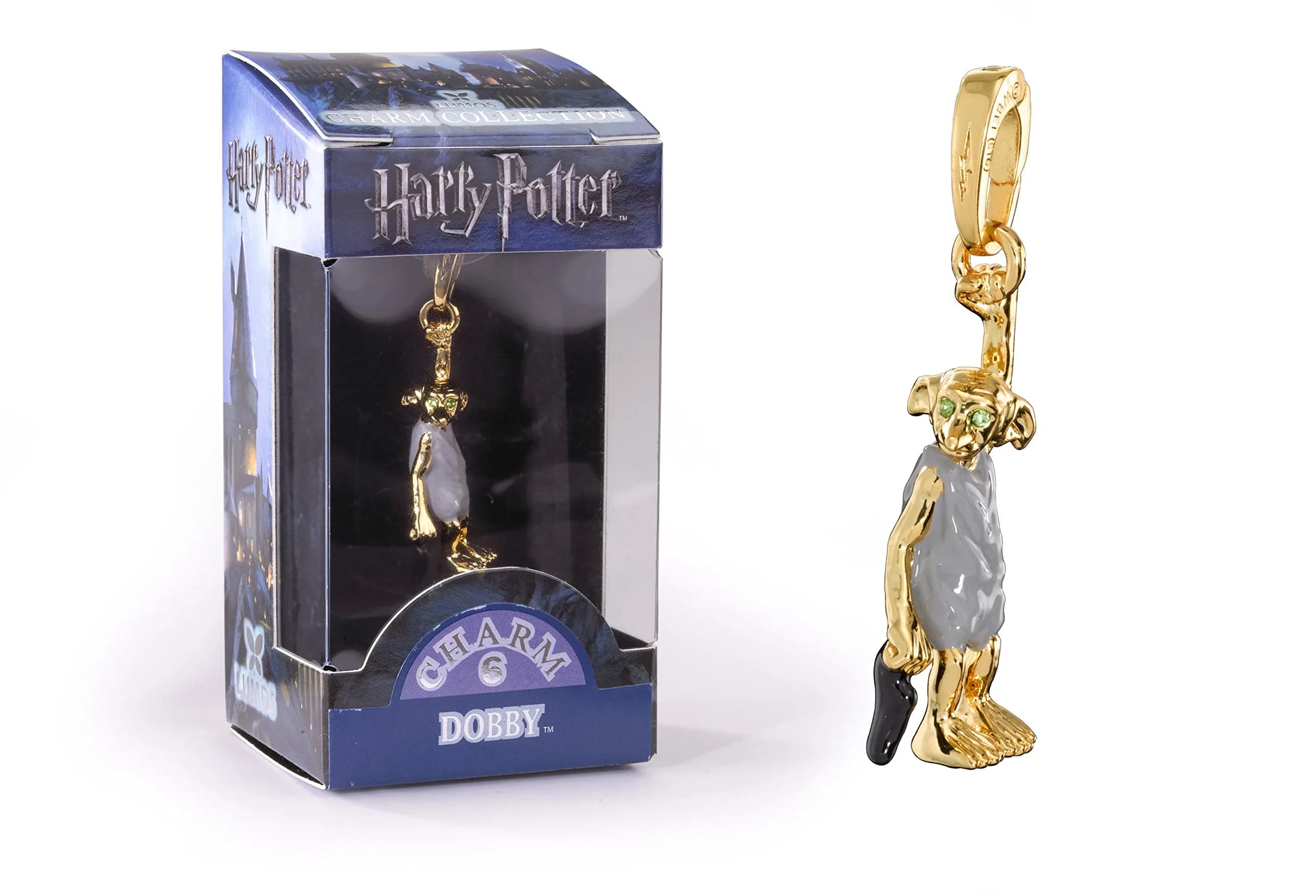 The Noble Collection Lumos Harry Potter Dobby Charm No. 6 | Officially Authorized by Warner Bros. & Lumos Foundation — Multicolour