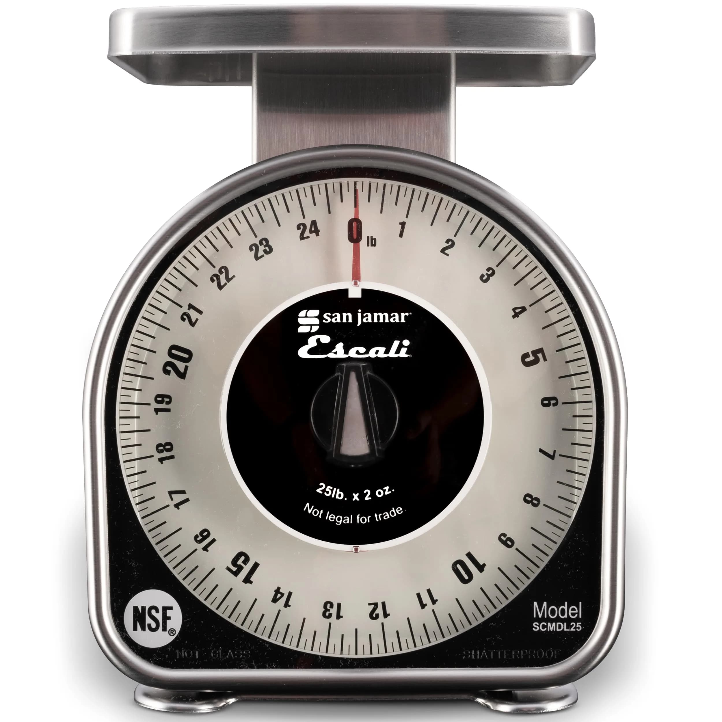 San Jamar Mechanical Dial Scale 25 lb | Precise, Durable & NSF Certified