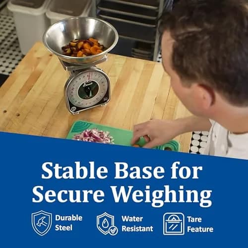 San Jamar Mechanical Dial Scale 25 lb | Precise, Durable & NSF Certified thumbnail 6