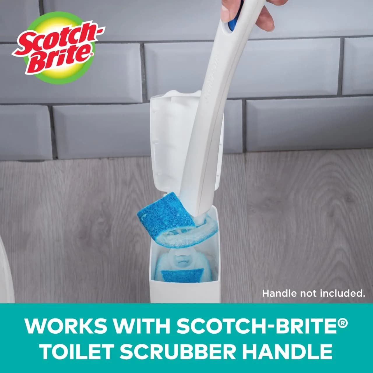 Scotch-Brite Disposable Toilet Scrubber Refills, 10 Count (Pack of 1) | Bleach-Free Cleaner for Rust & Hard Water Stains - view 2