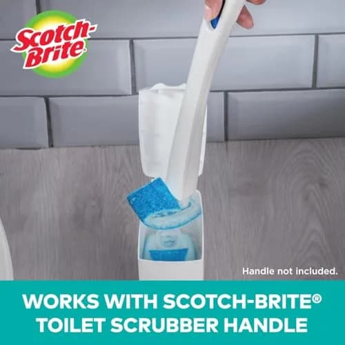 Scotch-Brite Disposable Toilet Scrubber Refills, 10 Count (Pack of 1) | Bleach-Free Cleaner for Rust & Hard Water Stains thumbnail 2