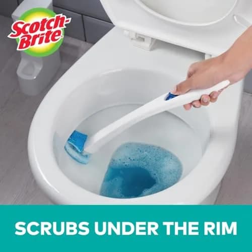 Scotch-Brite Disposable Toilet Scrubber Refills, 10 Count (Pack of 1) | Bleach-Free Cleaner for Rust & Hard Water Stains thumbnail 3