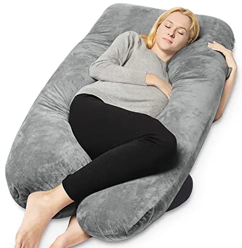 QUEEN ROSE U-Shaped Pregnancy Pillow 140cm (55in) | Full Body Maternity Support for Side Sleepers - main product image