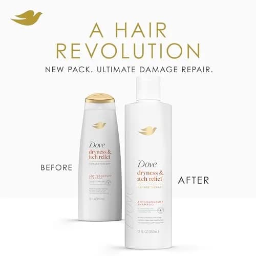 Dove Dryness & Itch Relief Shampoo for Flaky Scalp 355ml (12 Fl Oz) | Soothes Scalp & Nourishes Hair thumbnail 4
