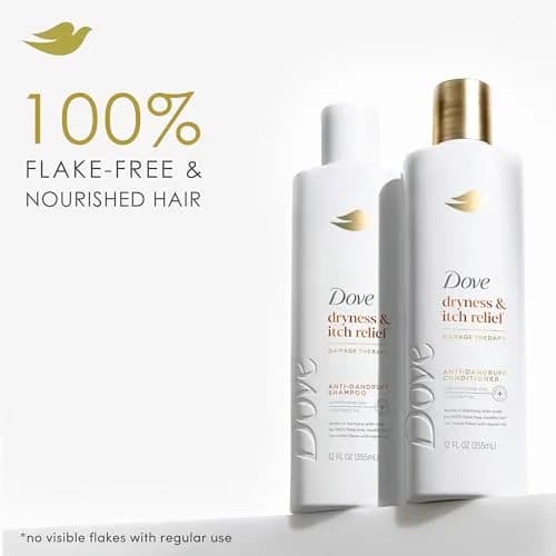 Dove Dryness & Itch Relief Shampoo for Flaky Scalp 355ml (12 Fl Oz) | Soothes Scalp & Nourishes Hair thumbnail 3