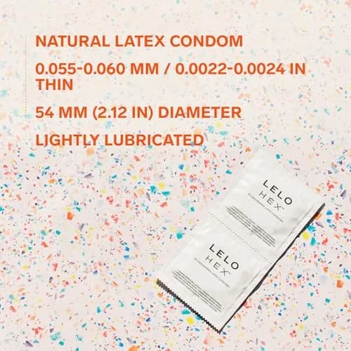 LELO HEX Original Ultra Thin Condoms 36 Pack | Increased Strength, 54mm Nominal Width thumbnail 4