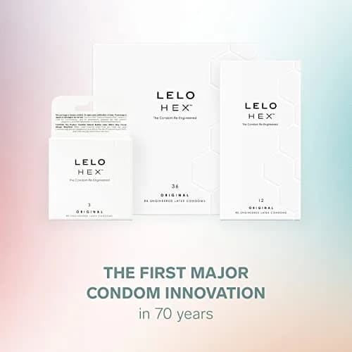 LELO HEX Original Ultra Thin Condoms 36 Pack | Increased Strength, 54mm Nominal Width thumbnail 5