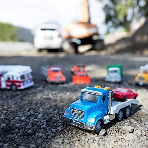 Driven by Battat Micro Tow Truck with Lights & Sounds, Movable Parts, 7-Inch Toy Vehicle | ASTM-Tested for Kids 3+ thumbnail 5