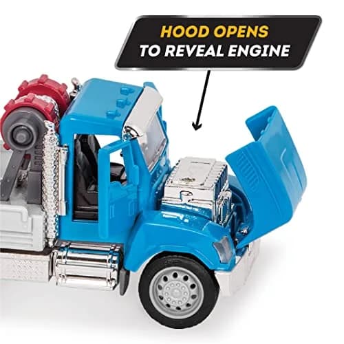 Driven by Battat Micro Tow Truck with Lights & Sounds, Movable Parts, 7-Inch Toy Vehicle | ASTM-Tested for Kids 3+ thumbnail 6