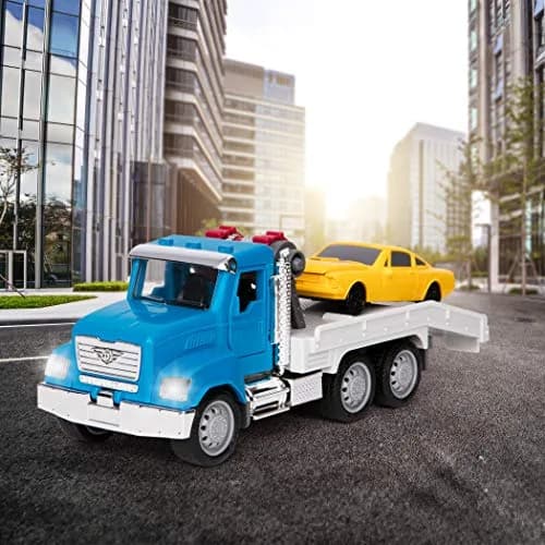 Driven by Battat Micro Tow Truck with Lights & Sounds, Movable Parts, 7-Inch Toy Vehicle | ASTM-Tested for Kids 3+ thumbnail 9